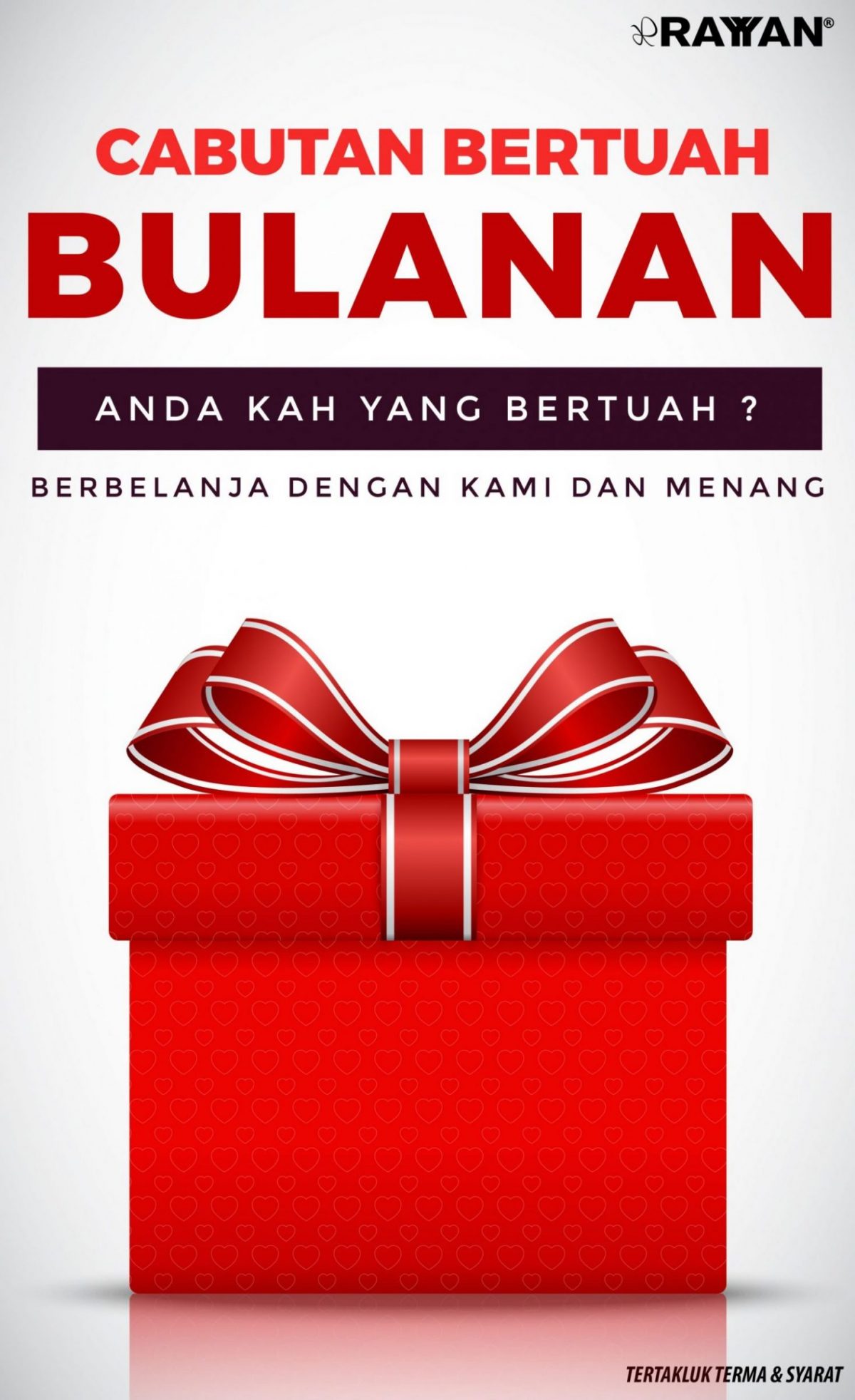 CABUTAN BERTUAH BULANAN